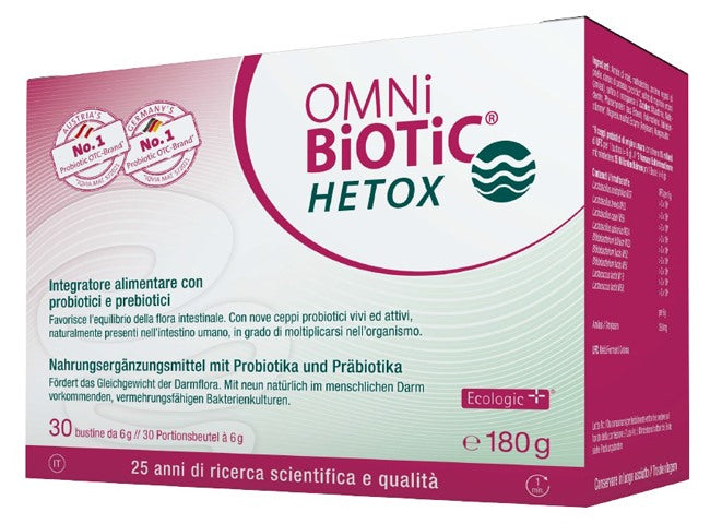 istituto allergosan italia omni biotic hetox 30 bustine da 6 g ean 9120001436095