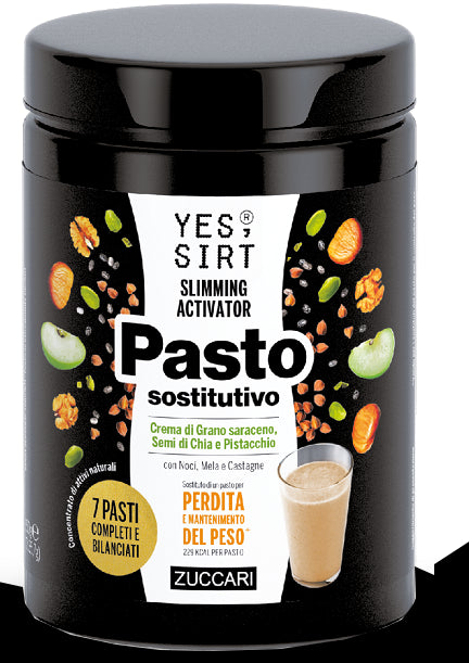 zuccari yes sirt pasto sostitutivo grano saraceno chia pistacchio 7x357 g ean 8026380300105