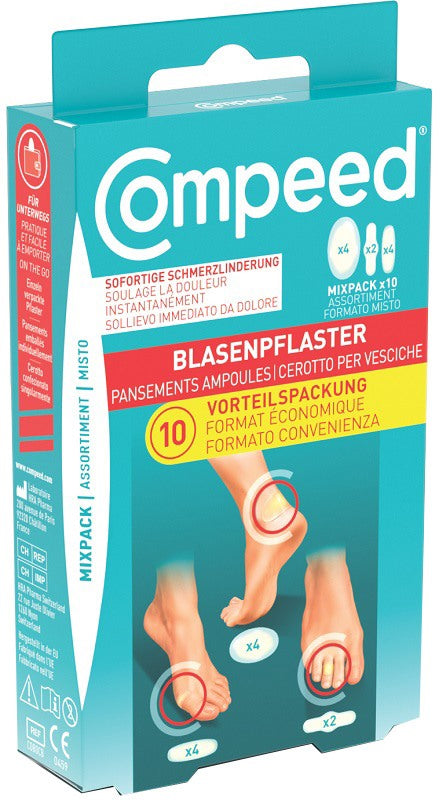 perrigo hra cerotti compeed per vesciche misto box 10 pezzi ean 3663555004953