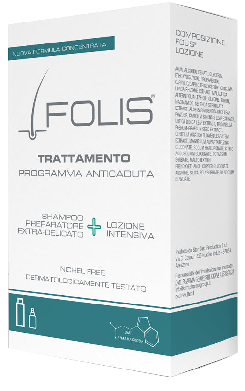 dmt pharma group folis trattamento 1 lozione 100 ml 1 shampoo 200 ml