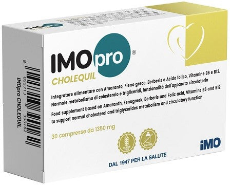 imo imopro cholequil 30 compresse 135 g imo ean 8055713390162