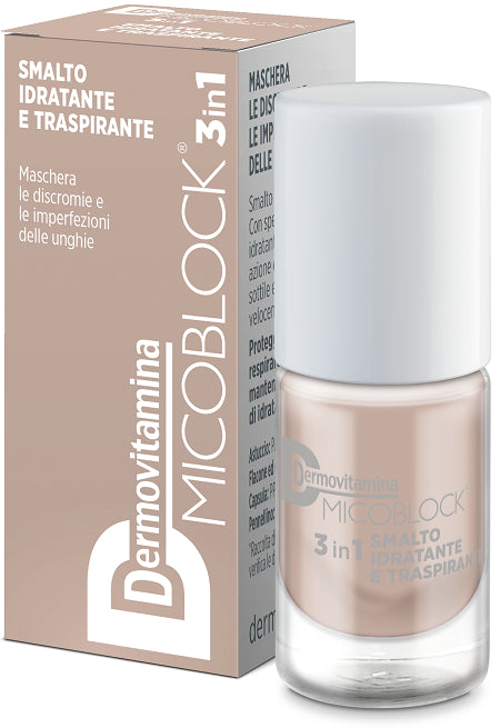 pasquali dermovitamina dermovitamina micoblock 3in1 smalto idratante e traspirante beige 5 ml dermovitamina ean 8032738386097