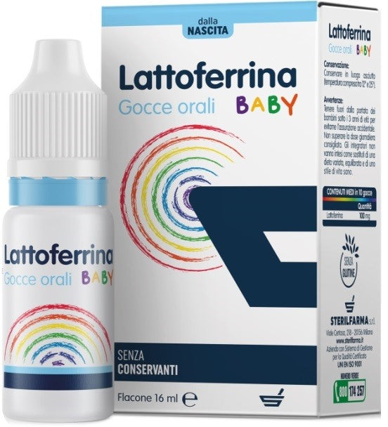 sterilfarma lattoferrina baby gocce orali 16 ml sterilfarma