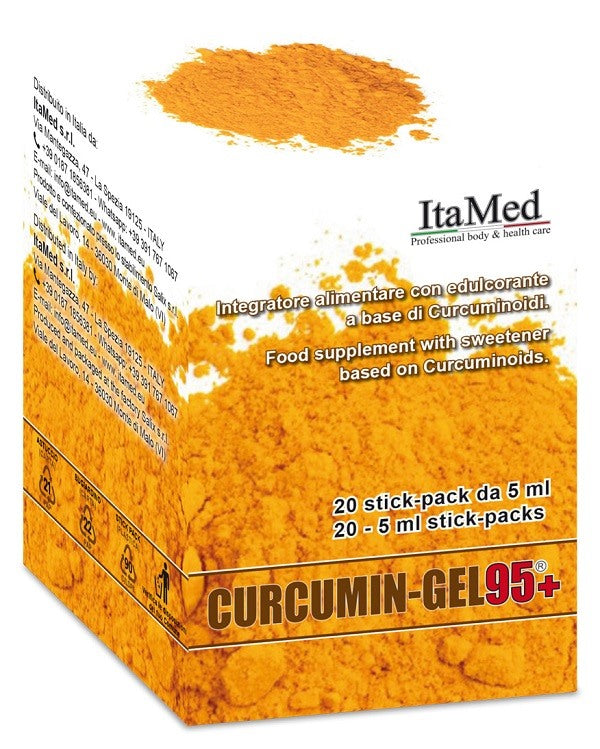 itamed srl curcumin gel 95 20 bustine stick pack monodose da 5 ml aroma lampone ean 8059388300037