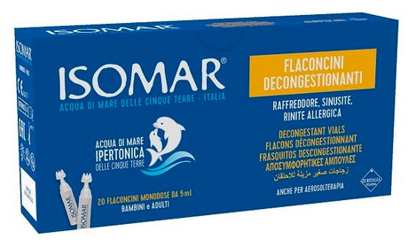 euritalia isomar flaconcini decongestionanti soluzione ipertonica 20 flaconcini 5 ml isomar ean 8017045015328