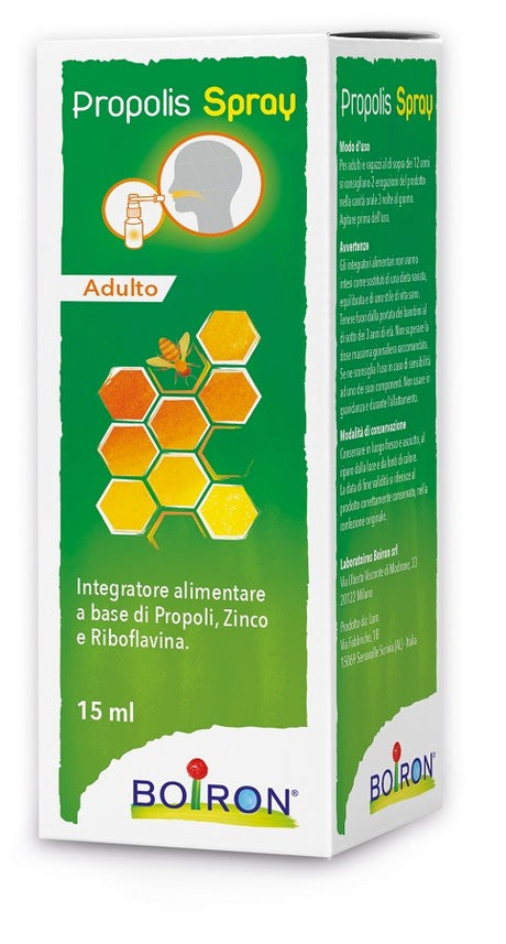 boiron specialita propolis spray adulto 15 ml boiron ean 8052432890805