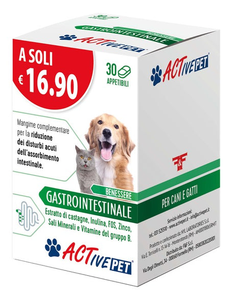 ff active pet benessere gastrointestinale 30 compresse appetibili ean 8030936400768