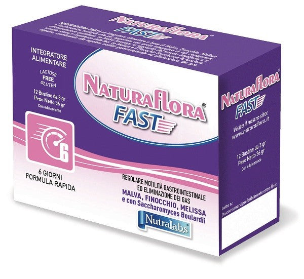 nutralabs naturaflora fast 12 bustine ean 8388778796861