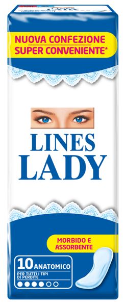 fater femcare lines lady anatomico 10 pezzi lines ean 8001480407701