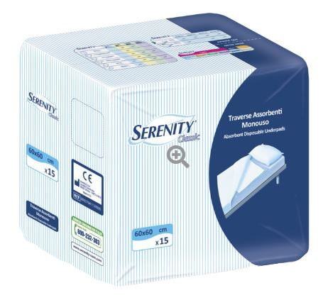 serenity traversa serenity classic traversa super 60x60 cm 30 pezzi serenity ean 8058150569207