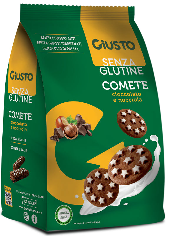 farmafood giusto senza glutine comete biscotti 200 g giusto ean 8058481480868