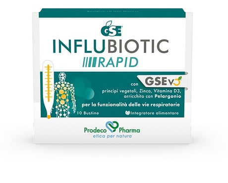 prodeco pharma gse influbiotic rapid 10 bustine gse ean 8057968091290