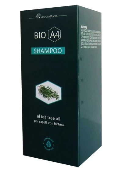 integralfarma bio a4 shampoo tea tree oil per capelli con forfora 200 ml