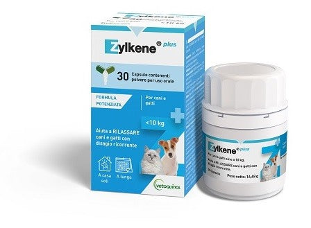 vetoquinol italia zylkene plus canigatti 10 kg 30 capsule vetoquinol ean 3605874645899