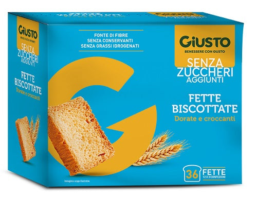 farmafood giusto senza zucchero fette biscottate 300 g giusto ean 8058481481483