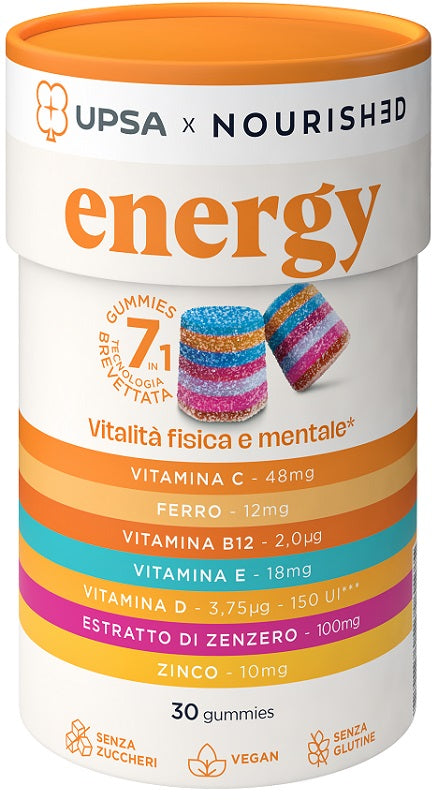 upsa upsa x nourished energy 30 gummies