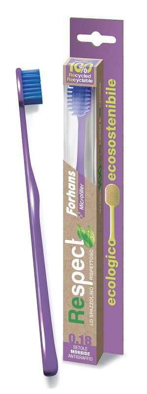 uragme srl forhans respect spazzolino ecologico 018 setole morbide ean 8002185076636