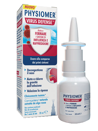 perrigo italia srl physiomer virus defense 20 ml physiomer ean 8004283166776