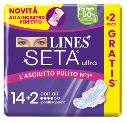 fater lines seta ultra assorbenti ali cp 142 pezzi lines ean 8001480408258