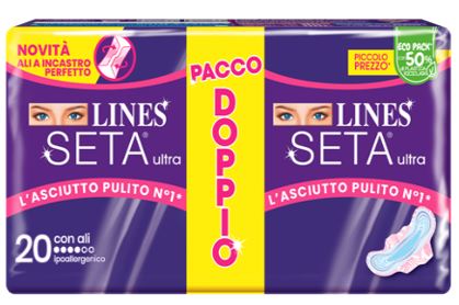 fater lines seta ultra assorbenti ali vp 20 pezzi lines ean 8001480408487