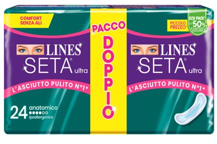 fater femcare lines seta ultra assorbenti anatomico vp dwct 24 pezzi lines ean 8001480408418