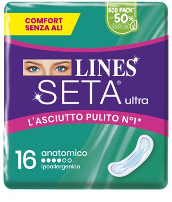 fater femcare lines seta ultra assorbenti anatomico cp 16 pezzi lines ean 8001480408395