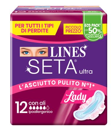 fater femcare lines seta ultra assorbenti lady ali dwct 12 pezzi lines ean 8001480408319
