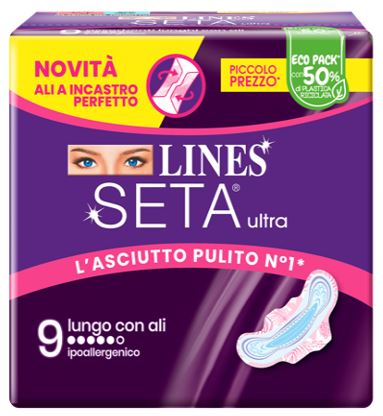 fater femcare lines seta ultra assorbenti lungo ali dwct 9 pezzi lines ean 8001480408333