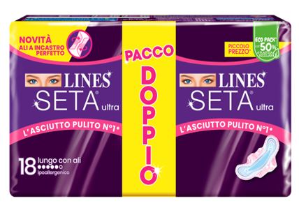 fater lines seta ultra assorbenti lungo vp dwct 18 pezzi lines ean 8001480408340