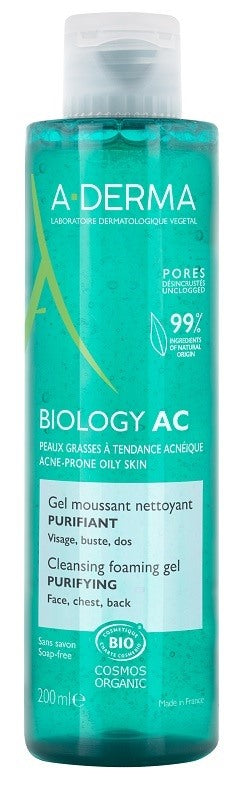 pierre fabre aderma biology ac gel detergente schiumogeno purificante 200 ml a derma ean 3282770152999