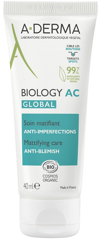pierre fabre aderma biology ac global trattamento opacizzante anti imperfezioni 40 ml a derma ean 3282770388916