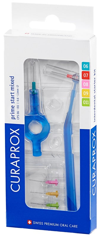 curaden ag curaprox cps prime start mixed pack with cps 06 011 uhs 409 uhs 470 blue holders caps ean 7612412430745