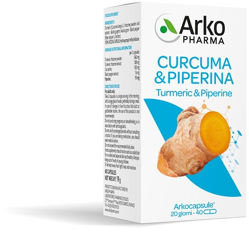 arkofarm arkocps curcuma piperina 40 capsule arkofarm ean 3578836210827