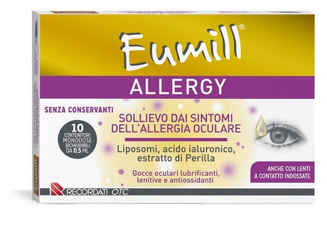 recordati otc eumill allergy gocce oculari 10 flaconcini da 05 ml eumill ean 8057742821402