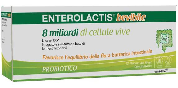 alfasigma px enterolactis bevibile 12 flaconcini x 10 ml enterolactis