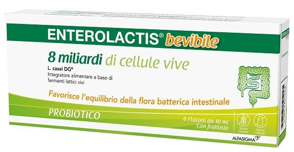 alfasigma px enterolactis bevibile 6 flaconcini x 10 ml enterolactis