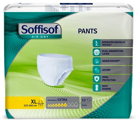 silc pannolone soffisof air dry pants extra extra large 12 pezzi soffisof ean 8007300028729