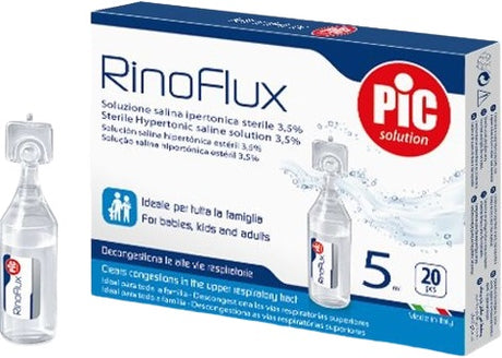pikdare rinoflux soluzione ipertonica nasale pic 20 fiale 5 ml ean 8058090037309