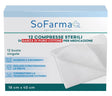 sofarmapiu garza compressa in cotone 18x40 cm 12 pezzi sofarmapiu sofarmapiu ean 8000246053244