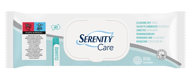 serenity serenity care salviette umidificate detergenti 63 pezzi ean 5414874012451