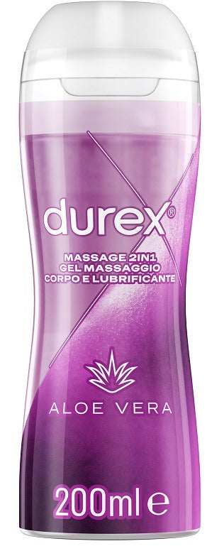 reckitt benckiser durex massage 2 in 1 gel massaggio corpo e lubrificante aloe vera 200 ml ean 8055719113574