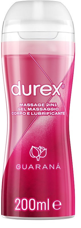 reckitt benckiser durex massage 2 in 1 gel massaggio corpo e lubrificante guarana 200 ml durex ean 8055719113581