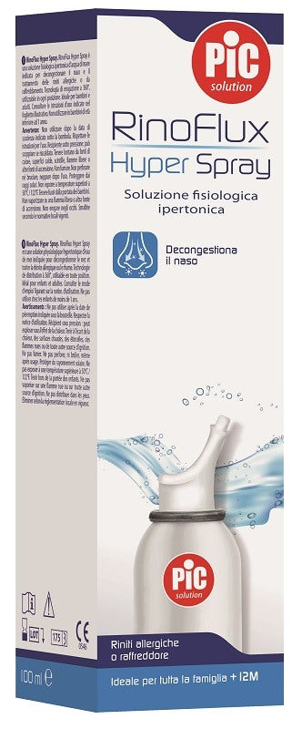 pikdare soluzione salina ipertonica spray rinoflux hyper pic 100 ml ean 8058090047889