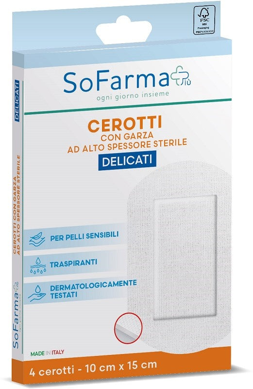 sofarmapiu cerotto delicato 10x15 cm 4 pezzi sofarmapiu sofarmapiu ean 8017990084400