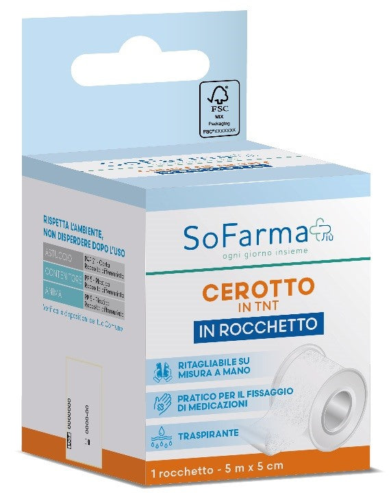 sofarmapiu rocchetto tessuto non tessuto m 5x5 cm sofarmapiu sofarmapiu ean 8017990120665
