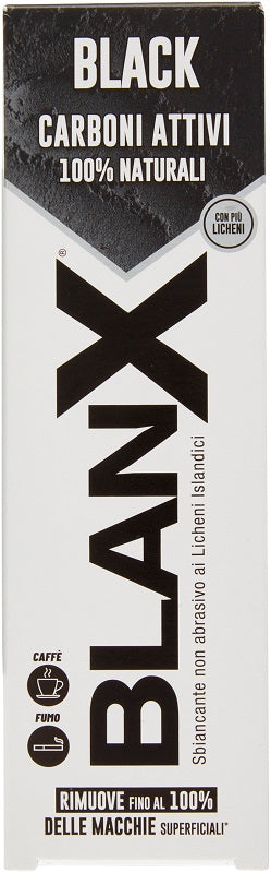 euritalia blanx black carbone dentifricio 75 ml blanx ean 8017331090084
