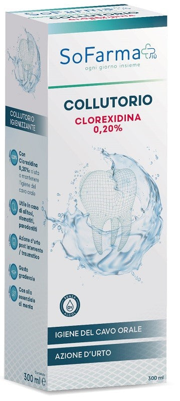 sofarmapiu collutorio clorex 020 300 ml sofarmapiu sofarmapiu ean 8002185061601