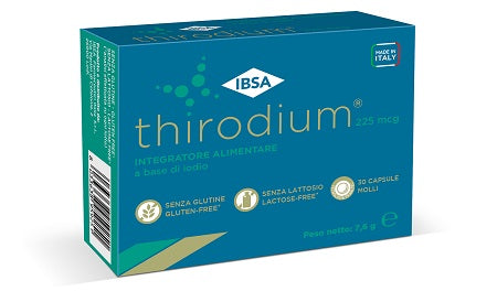 ibsa farmaceutici thirodium 225mcg 30 capsule molli thirodium ean 8033638959251