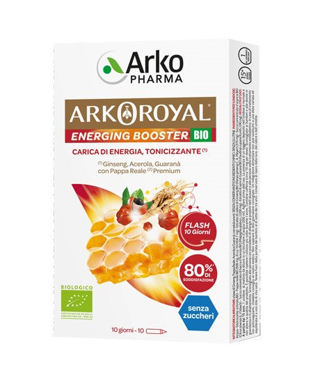 arkofarm arkoroyal energing booster bio 10 flaconcini da 15 ml arkofarm ean 3578836219042