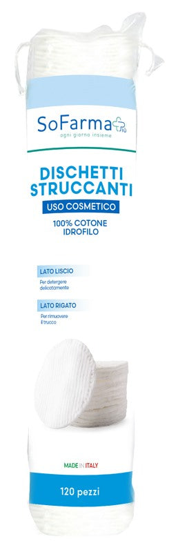 sofarmapiu dischetti struccanti 120 pezzi sofarmapiu sofarmapiu ean 8020255900049